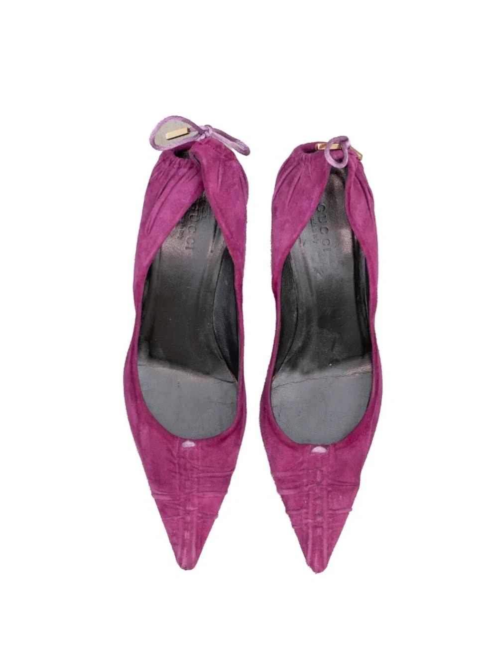 RARE Gucci Tom Ford Era Purple Suede Pointed Toe Pumps Women’s EU 37C US 7 UK 4